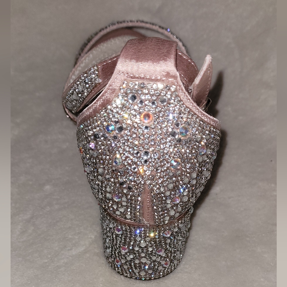 Women's Pink Rhinestone Sandals - Picture 5 of 6